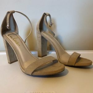 Lulus Natural Nude Block Heels